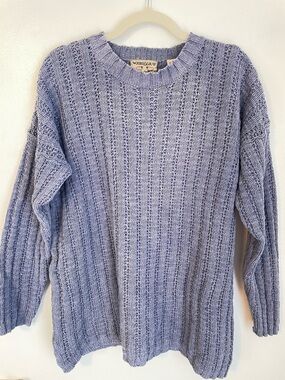 Woods&Gray dusty blue oversized sweater size medium